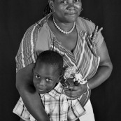 Portrait femme et son fils