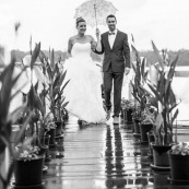 Mariage auberge du mahury photographe guyane arrivée des mariés