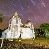 Eglise de Saül de nuit - Guyane Française
