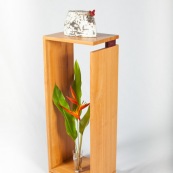 Mobilier design contemporain en bois massif de Guyane. Meuble. Marque DISSI. Support.