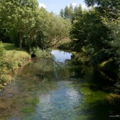 Fleuve l'Aa à Wavrans sur l'Aa.