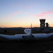 Club de planeur (vol a voile) de Vinon sur Verdon. Aerodrome. AVion remorqueur.