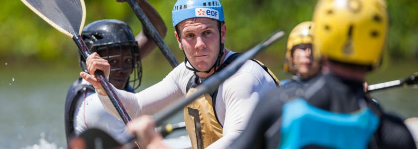 Entrainement de kayak-polo avec Franck Besson